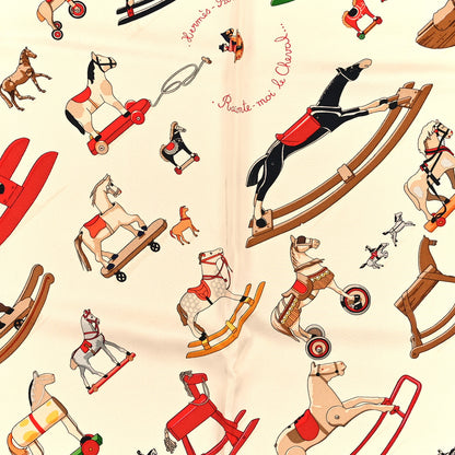 Hermes Silk Raconte Moi le Cheval Scarf 90 5 of 5