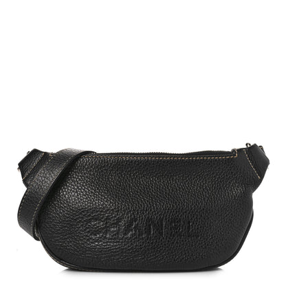 Chanel Grained Calfskin Lax Crossbody Bag Black 1 of 11