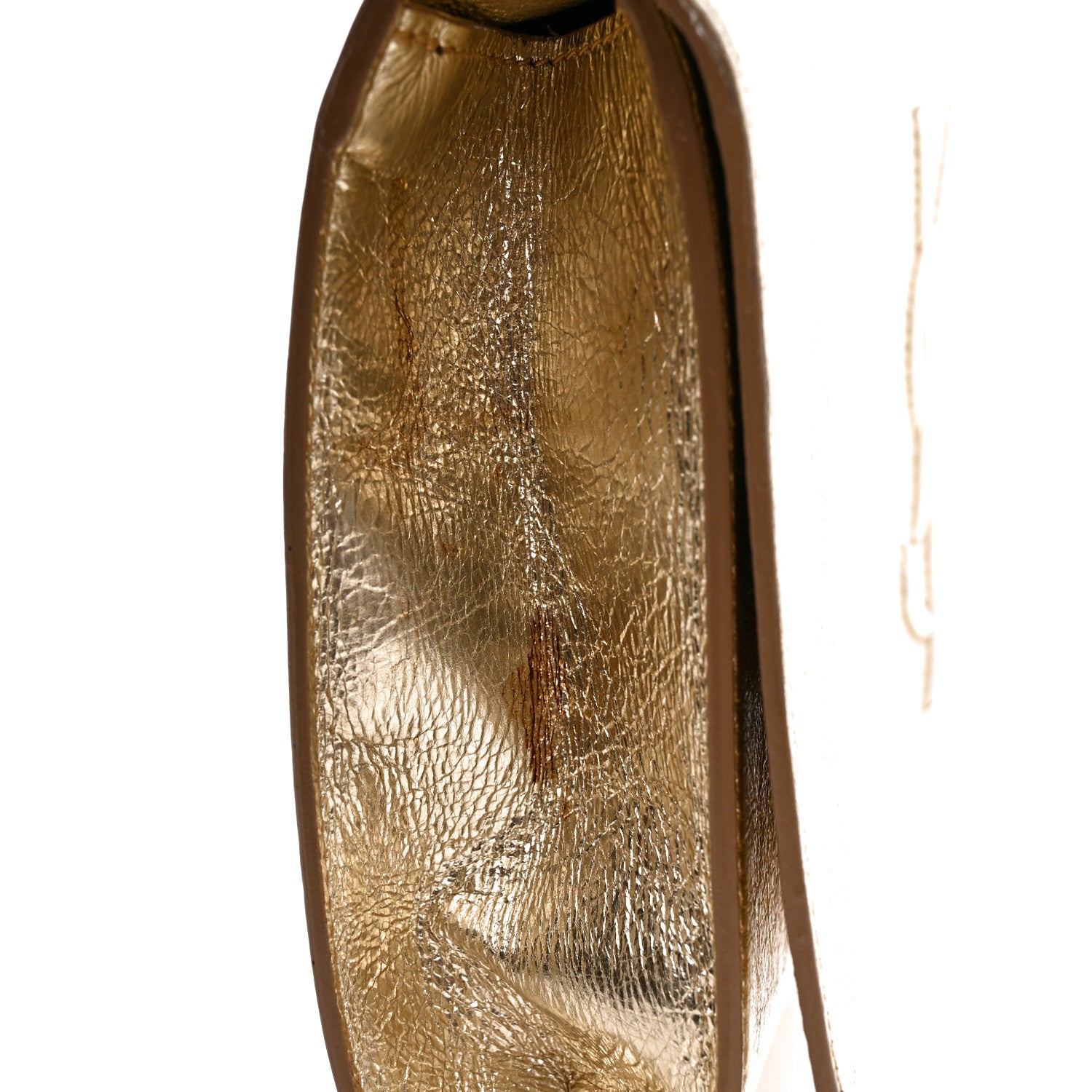 Saint Laurent Metallic Calfskin Monogram Large Belle De Jour Clutch Gold 9 of 9