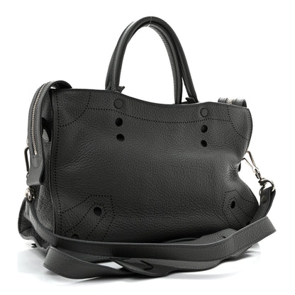 Balenciaga Veau Grana Perforated Blackout Hardware S City Gris Acier 4 of 11