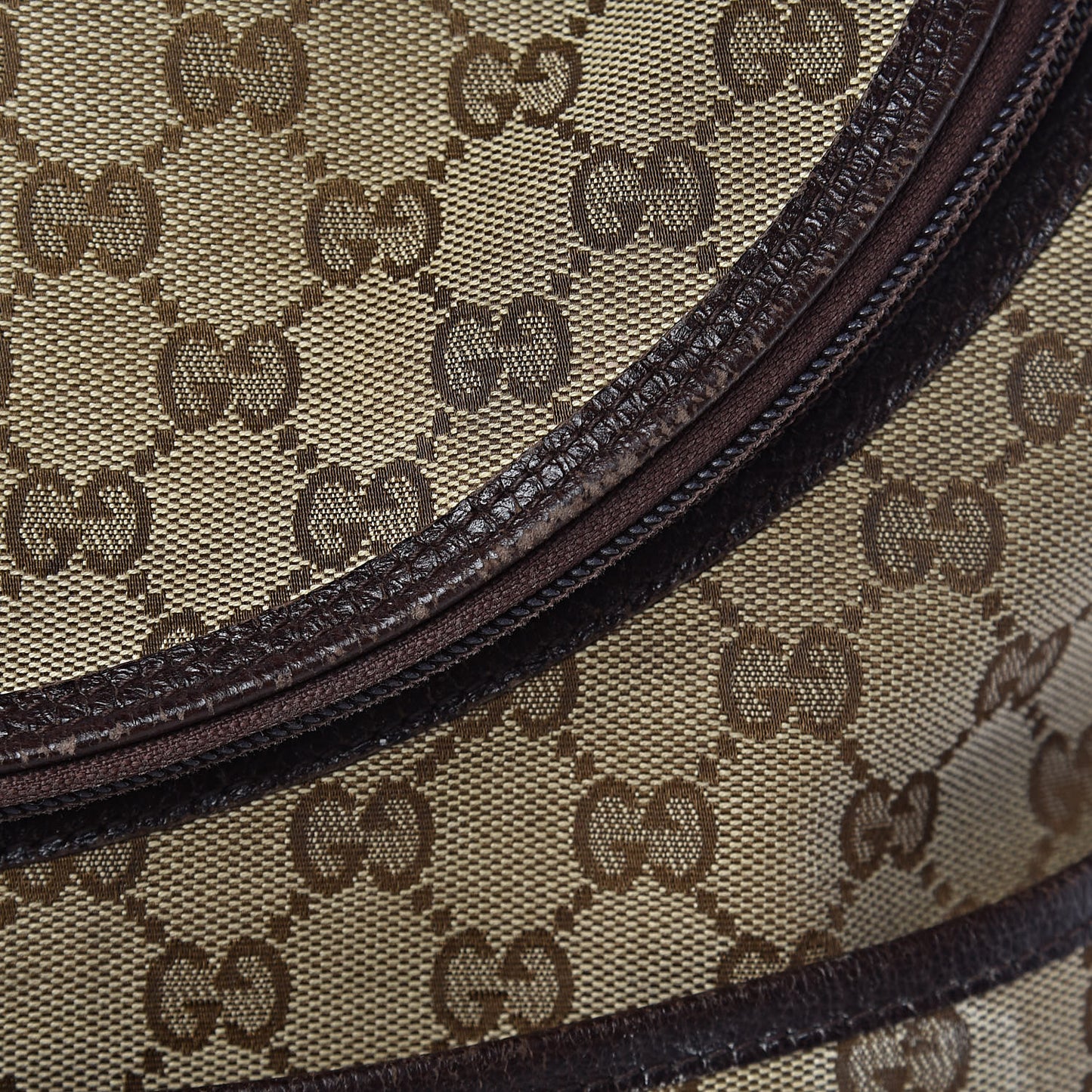 Monogram Natural Pigskin Large Diaper Bag Beige Ebony Cocoa Dark Chocolate