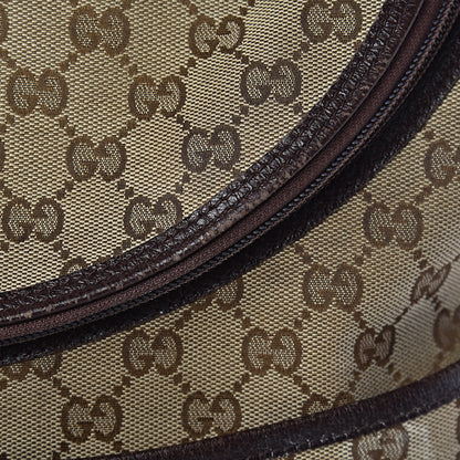 Gucci Monogram Natural Pigskin Large Diaper Bag Beige Ebony Cocoa Dark Chocolate 14 of 29