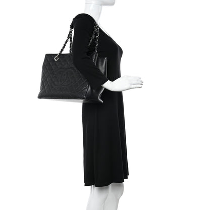 Chanel Caviar Quilted Grand Shopping Tote GST Black 2 of 12