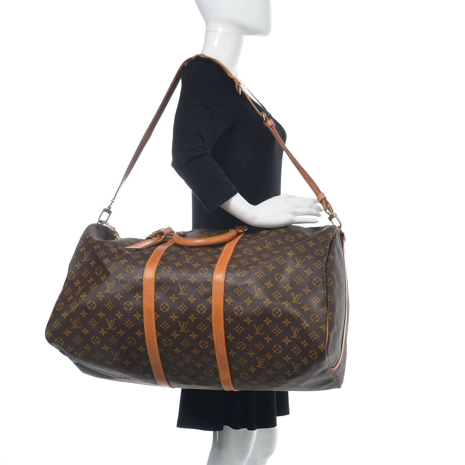 Louis Vuitton Monogram Keepall Bandouliere 60 3 of 17