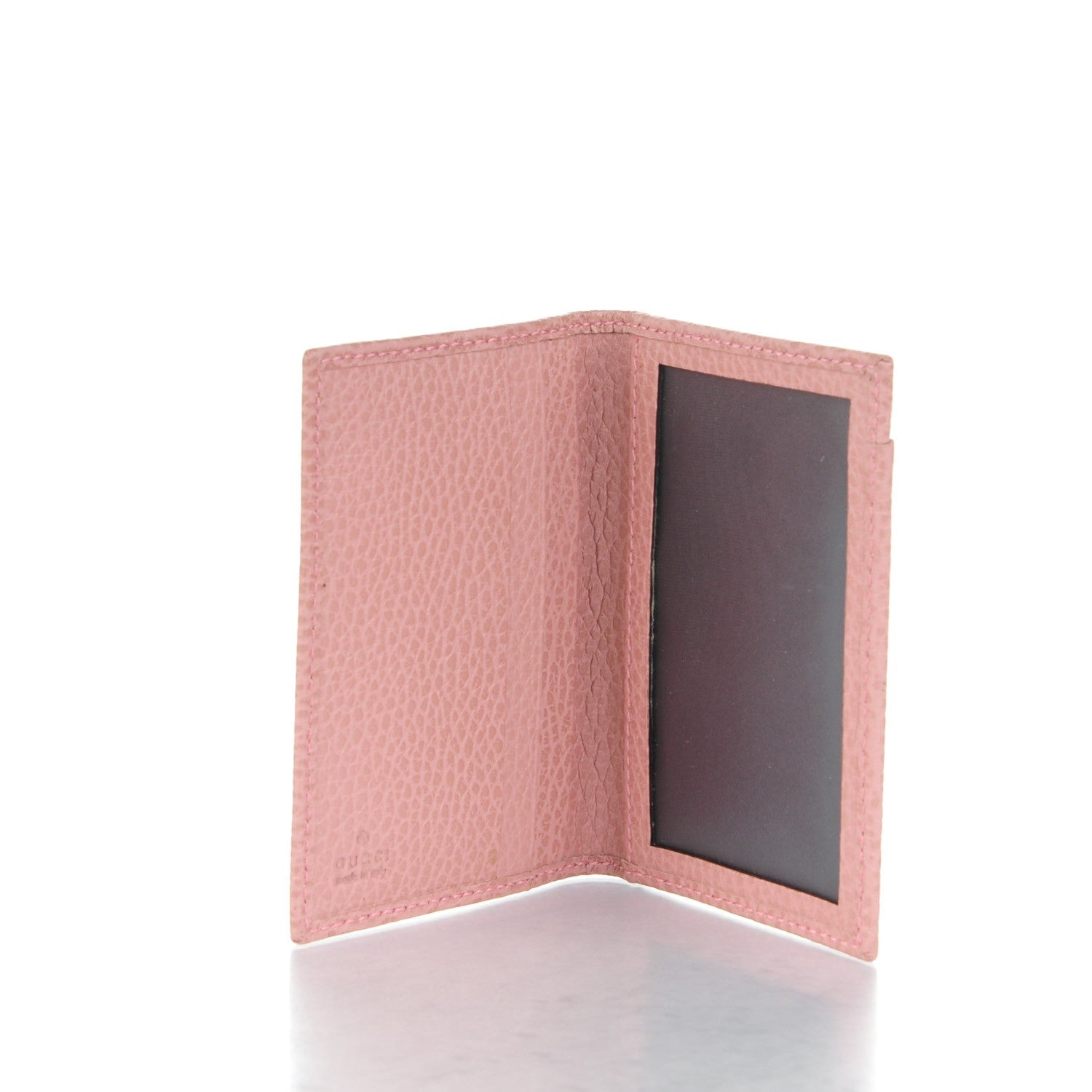 Gucci Dollar Calfskin Swing Train Pass Card Case Soft Pink 5 of 7