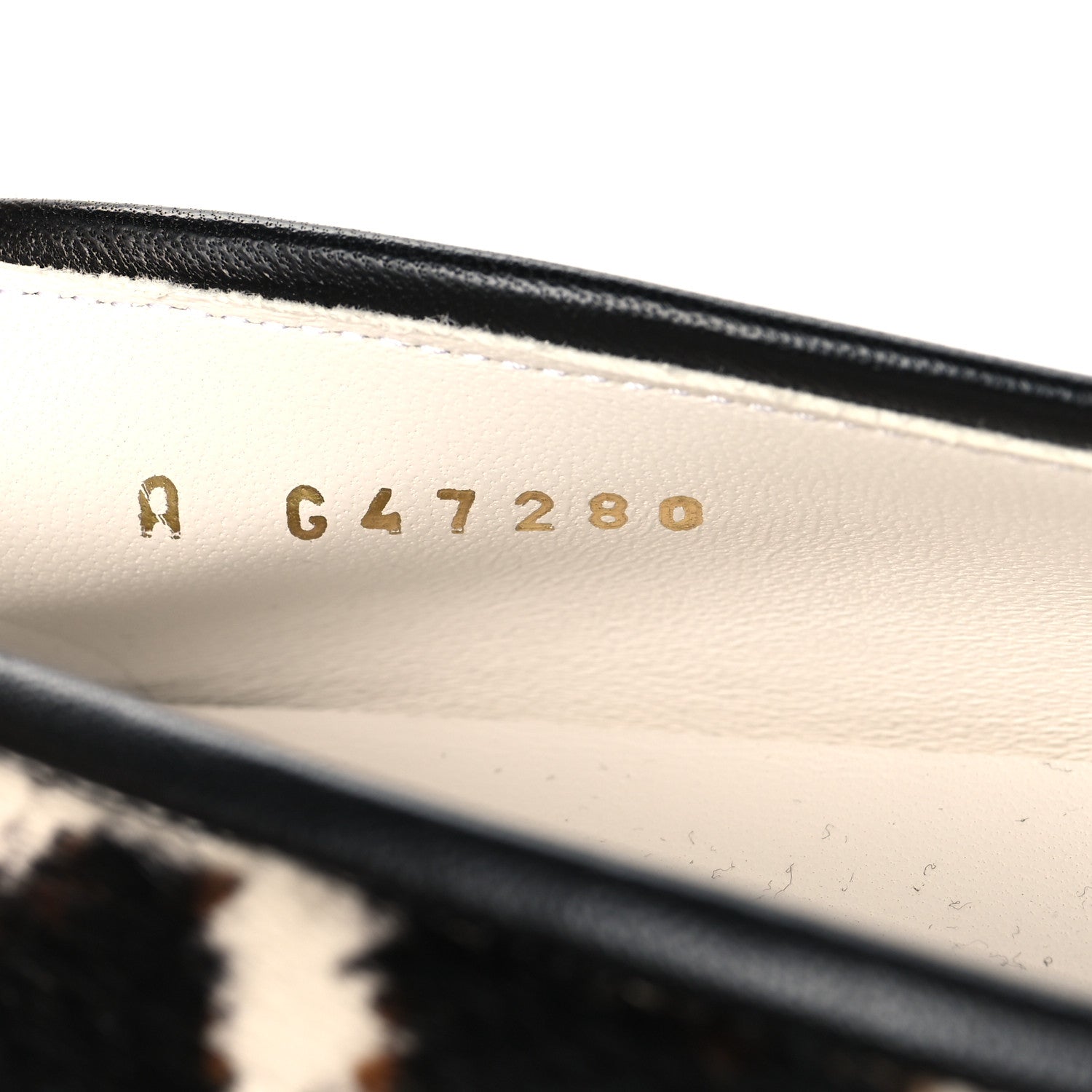 Chanel Pony Hair Calfskin Cap Toe CC Ballerina Flats 36 White Brown Black 7 of 10