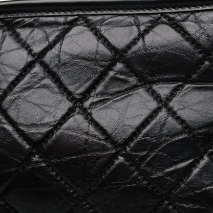 Chanel Aged Calfskin Quilted Small Gabrielle Hobo Black 15 of 16
