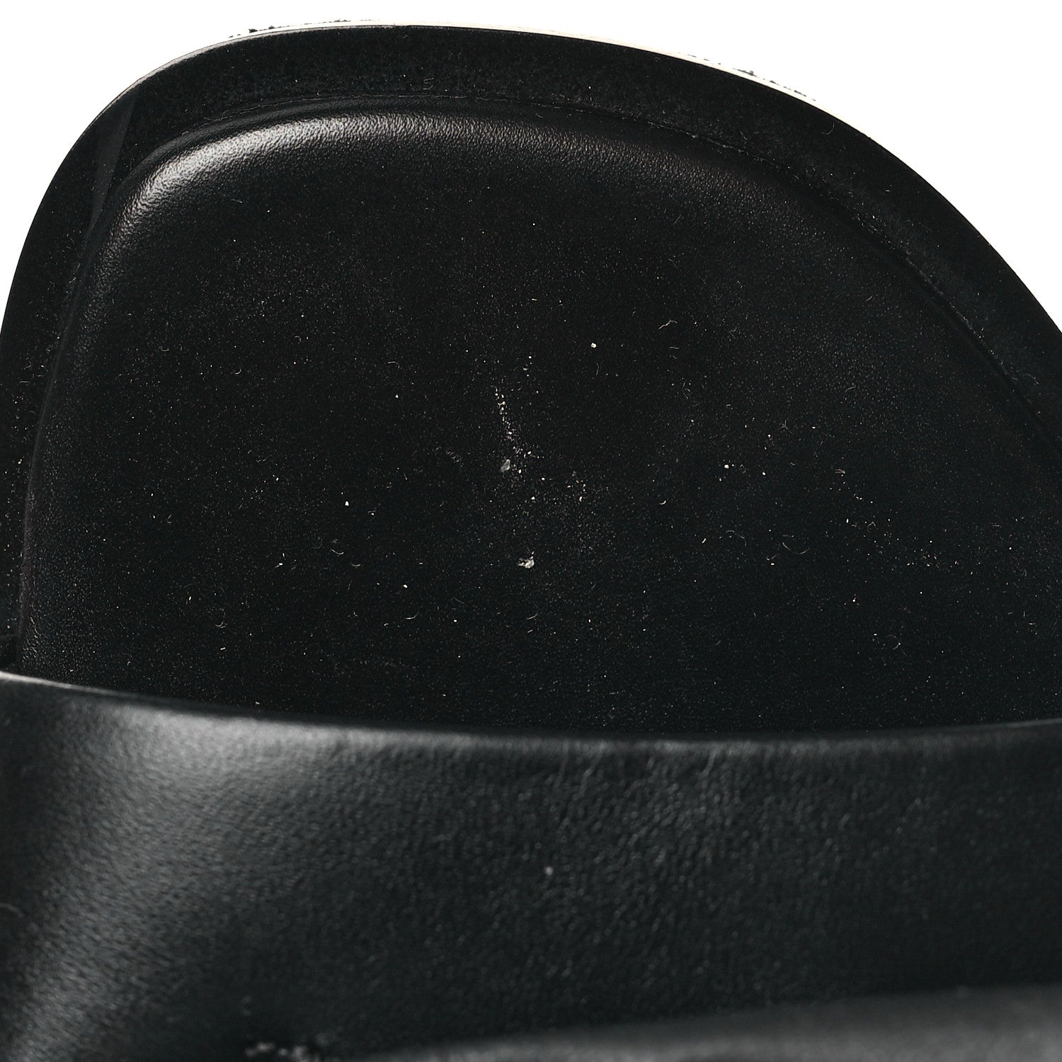 Hermes Calfskin Womens Ilot 50 Sandals 36 Black 9 of 10