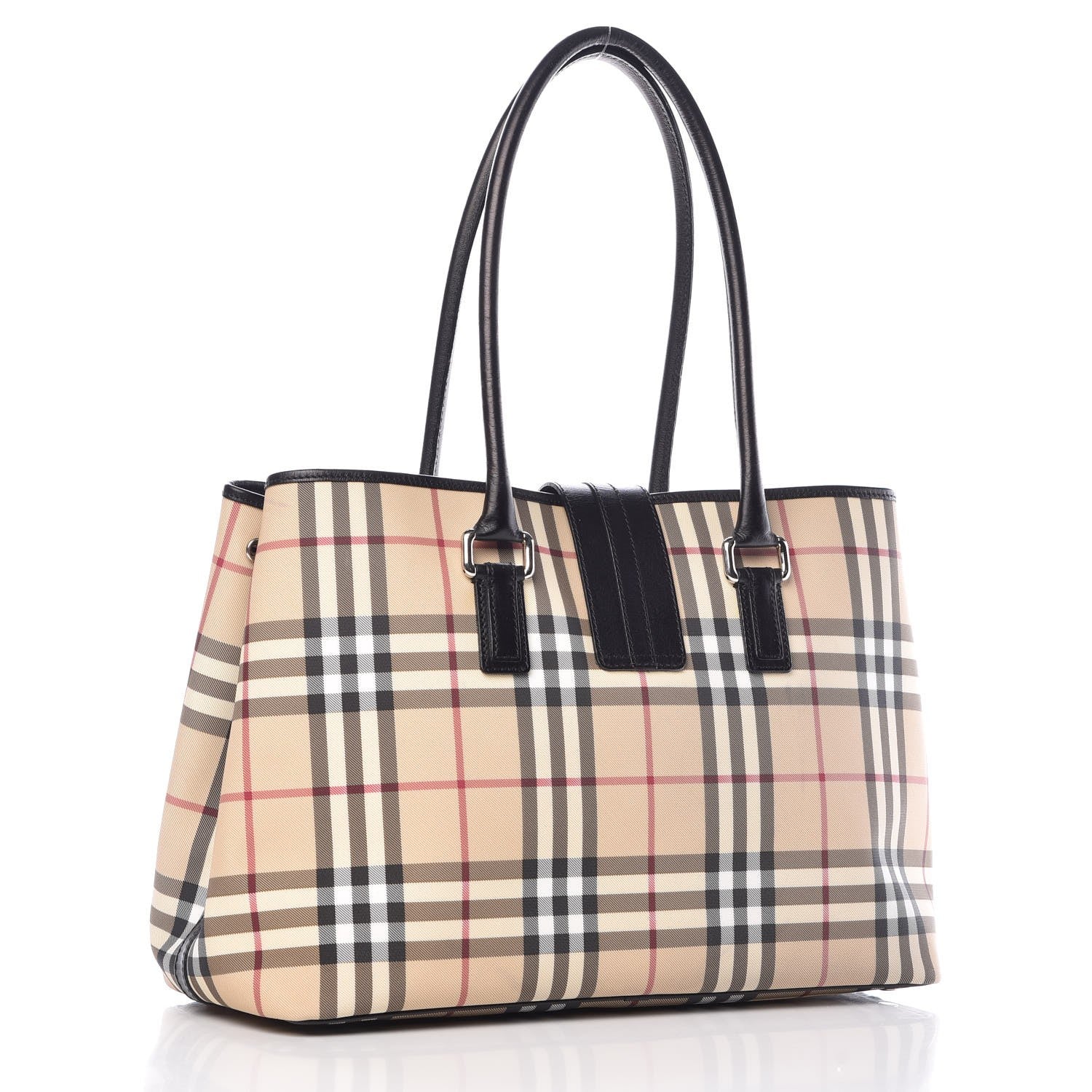Burberry House Check Buckle Tote Black 3 of 14