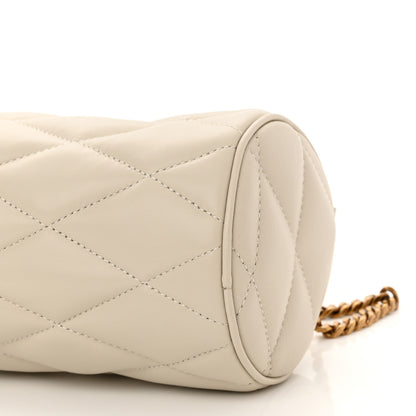 Saint Laurent Lambskin Monogram Mini Sade Tube Bag Crema Soft 10 of 11