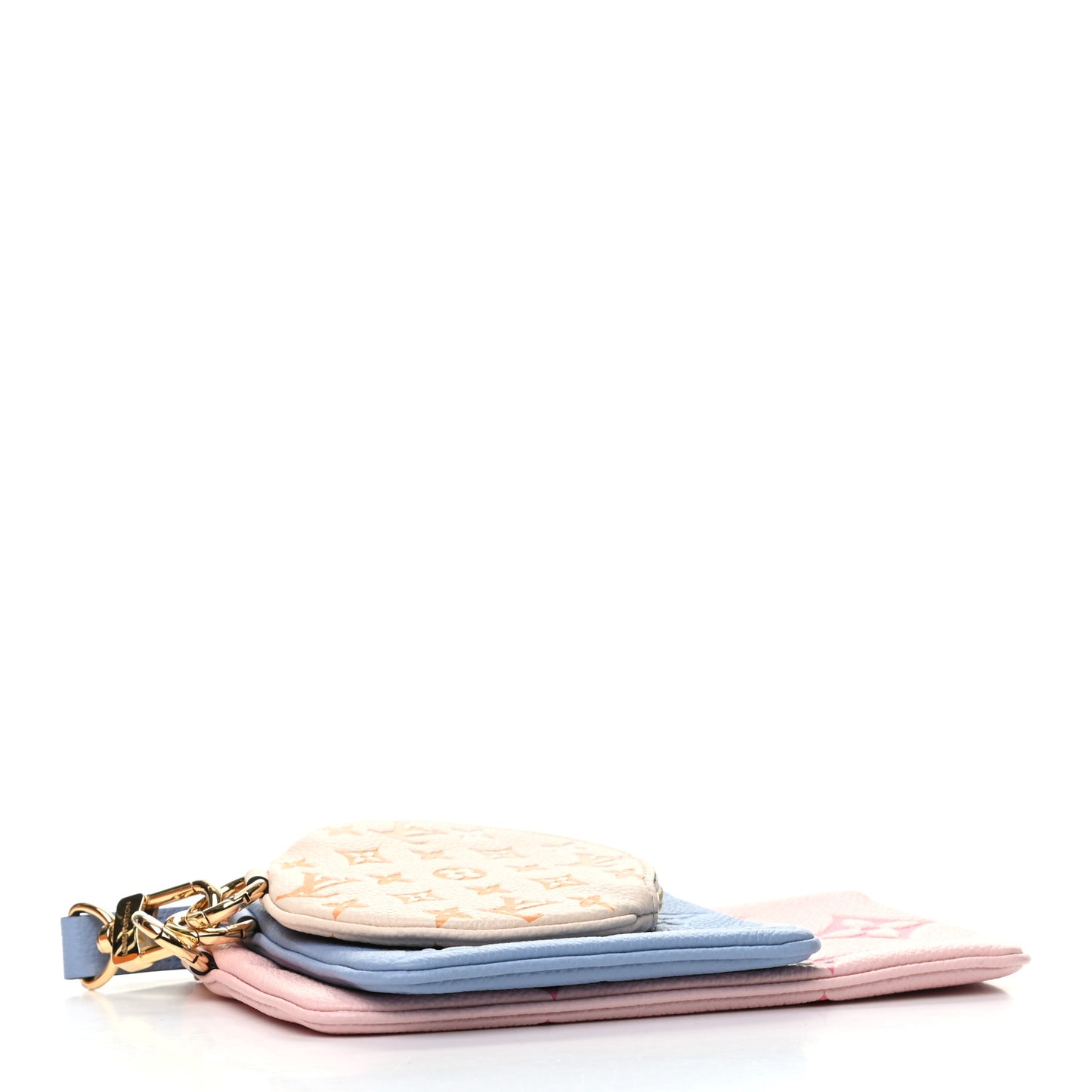 Empreinte Monogram Giant By The Pool Trio Pouch Rosebud Summer Blue Cream Saffron