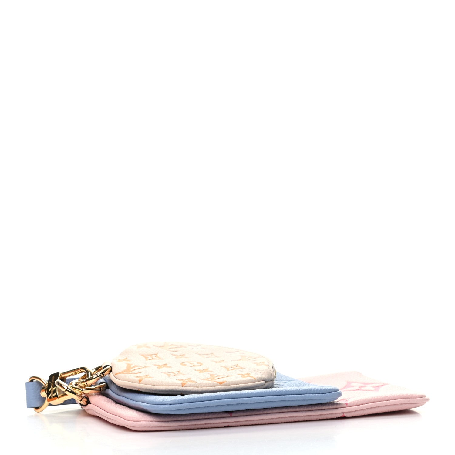 Louis Vuitton Empreinte Monogram Giant By The Pool Trio Pouch Rosebud Summer Blue Cream Saffron 3 of 9