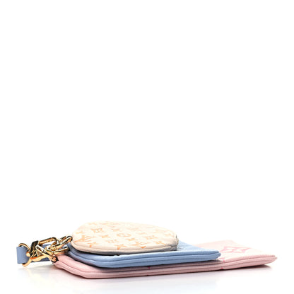Louis Vuitton Empreinte Monogram Giant By The Pool Trio Pouch Rosebud Summer Blue Cream Saffron 3 of 9