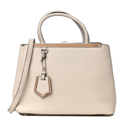 Fendi Vitello Dolce Century Petite 2Jours Tote Camelia Ghiaccio 1 of 13