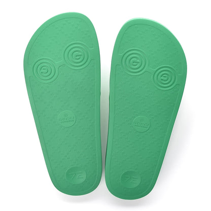 Gucci Rubber Logo Stamped Mens Slide Sandals 7 Verde 5 of 11