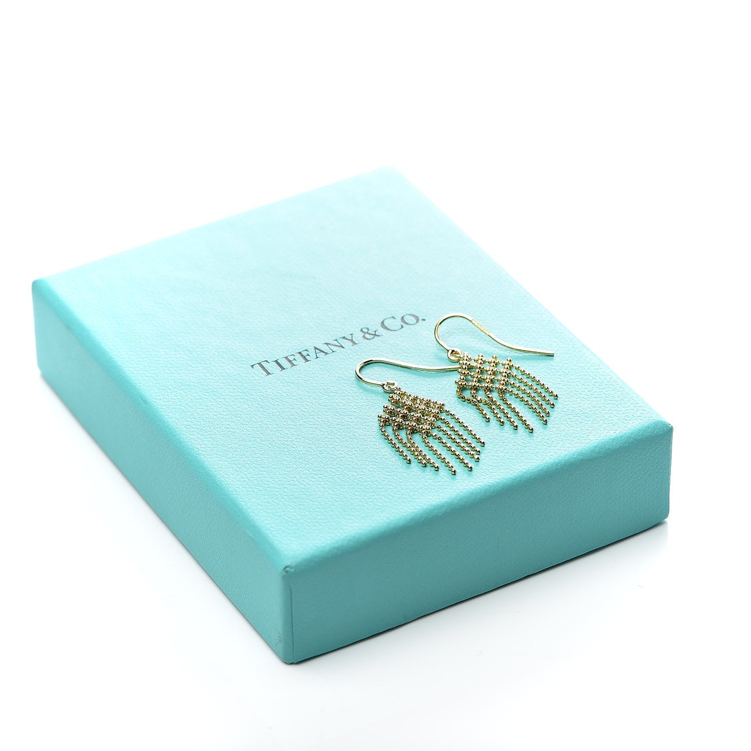 Tiffany 18K Yellow Gold Fringe Drop Earrings 4 of 4