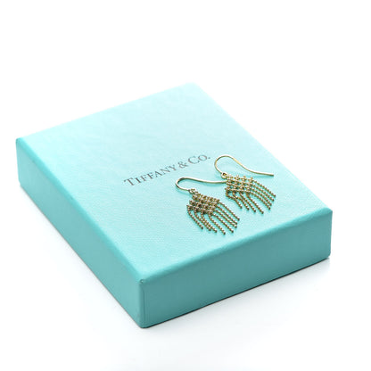 Tiffany 18K Yellow Gold Fringe Drop Earrings 4 of 4
