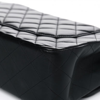Chanel Lambskin Quilted Jumbo Double Flap Black 8 of 8