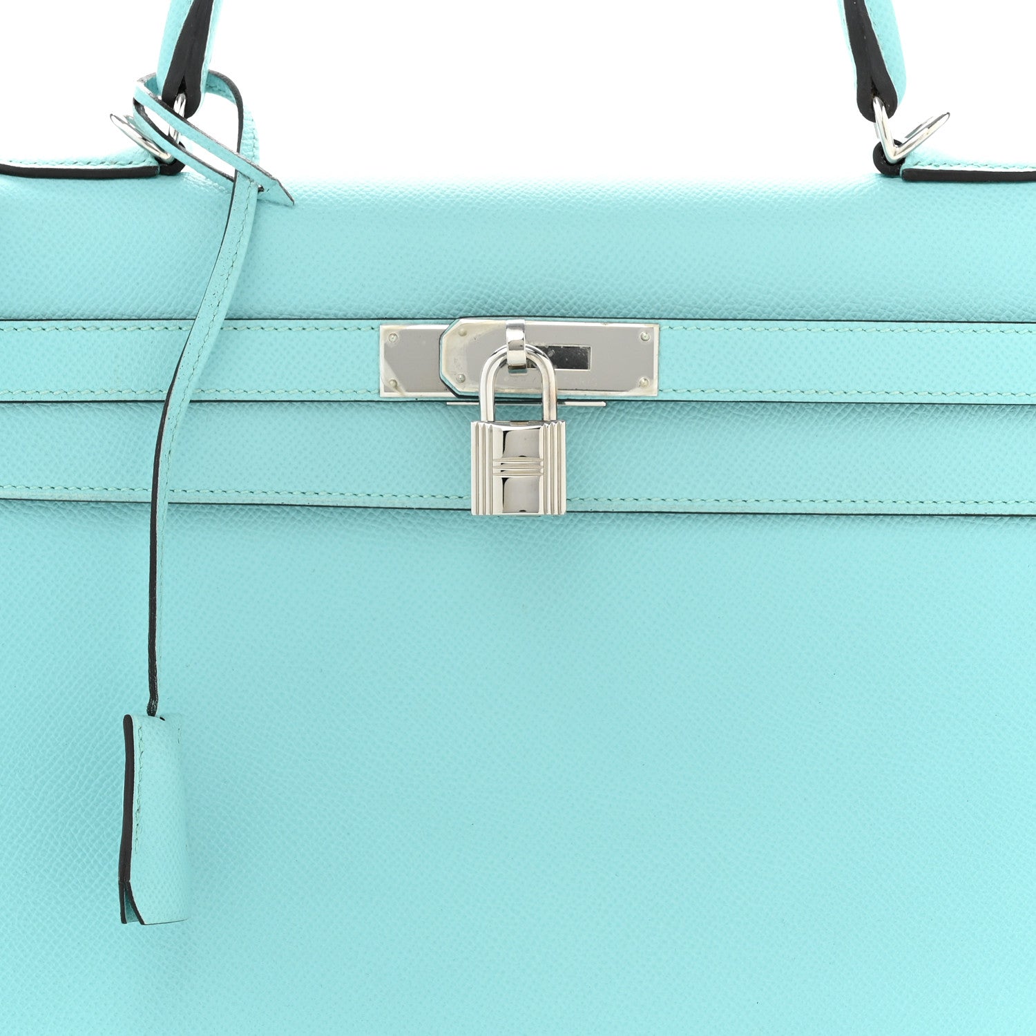 Hermes Epsom Kelly Sellier 35 Bleu Atoll 8 of 12