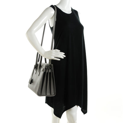 Saint Laurent Grained Calfskin Small Sac De Jour Fog 2 of 7