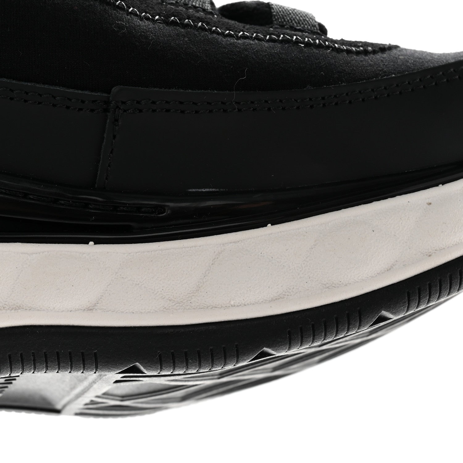 Chanel Velvet Calfskin Mixed Fibers CC Sneakers 38 Black 10 of 13