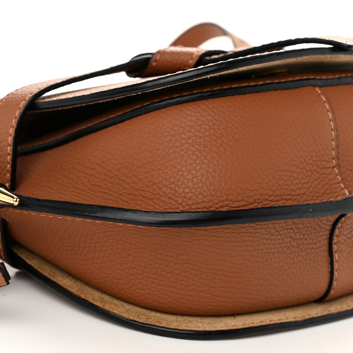 Loewe Pebble Grain Calfskin Mini Gate Dual Bag Tan 9 of 10