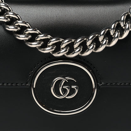 Gucci Senna Calfskin Petite GG Top Handle Shoulder Bag Black 8 of 10