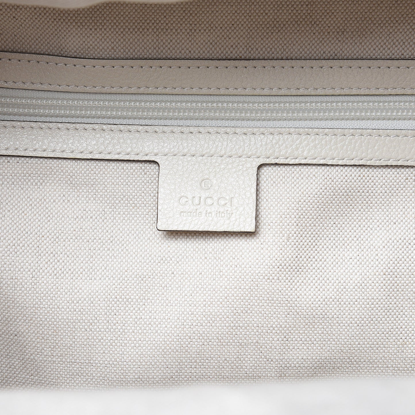 Calfskin Logo Day Backpack Mystic White