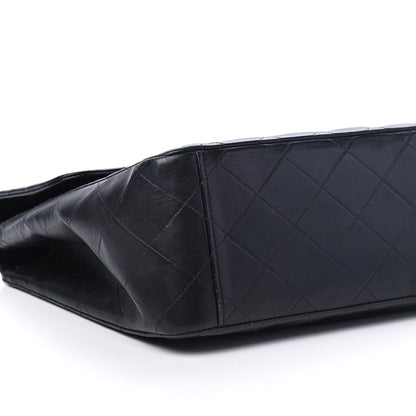 Chanel Lambskin Quilted XL Jumbo Single Flap Black 7 of 8