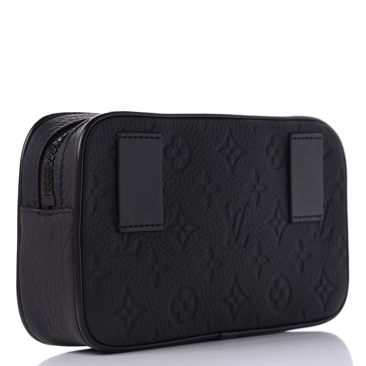 Louis Vuitton Taurillon Monogram Uniformes Solar Ray Soft Pochette Volga Belt Bag Black 3 of 9