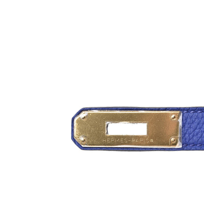 Hermes Togo Birkin 35 Bleu Electrique 21 of 28