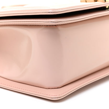 Chanel Patent Calfskin Quilted Medium Boy Flap Light Pink 8 of 11