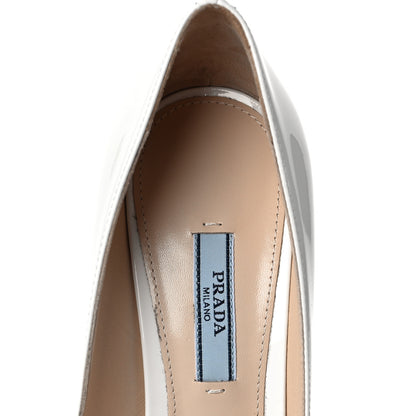 Prada Vernice Pumps 38.5 White 7 of 7