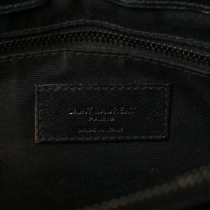 Saint Laurent Calfskin Y Quilted Monogram Monochrome Medium Loulou Chain Satchel Black 5 of 8