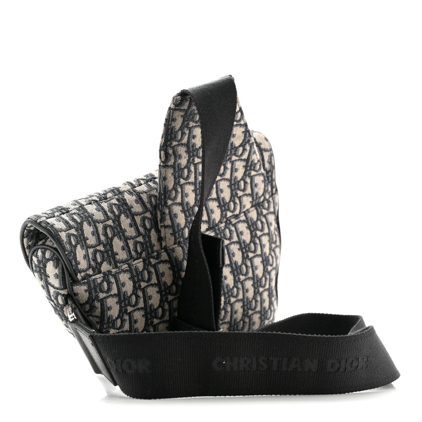 Oblique Mens Saddle Bag Black