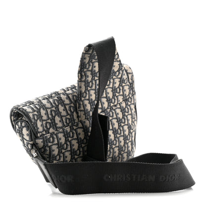 Christian Dior Oblique Mens Saddle Bag Black 3 of 10