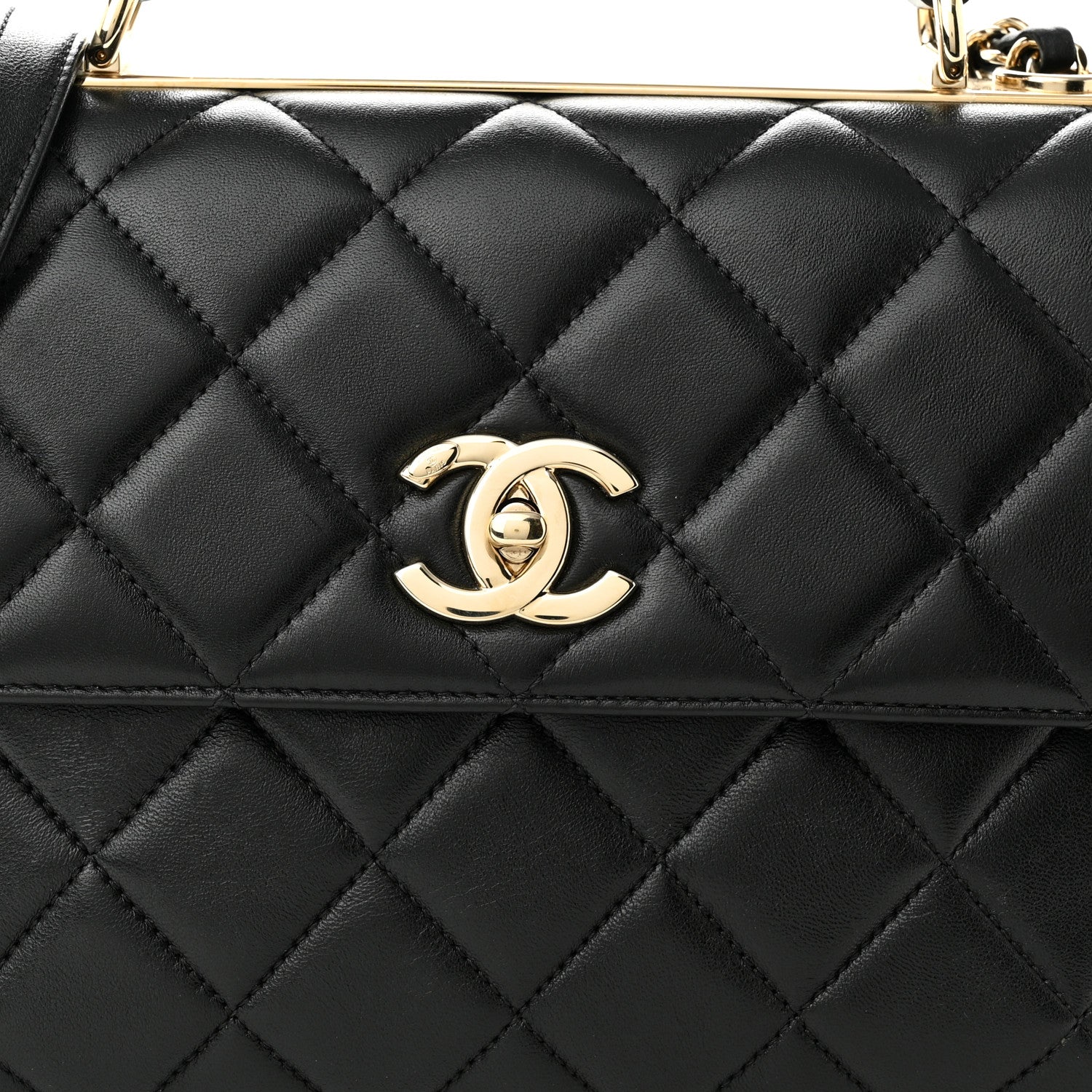 Chanel Lambskin Quilted Small Trendy CC Dual Handle Flap Bag Black 8 of 10