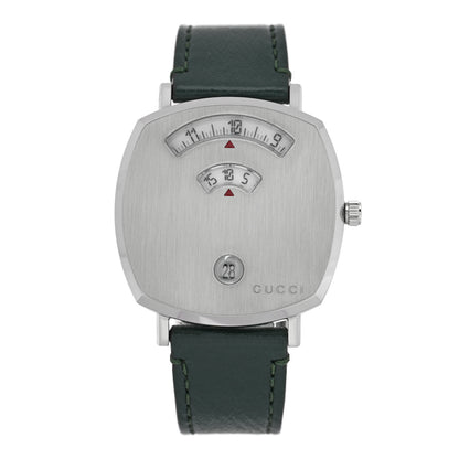 Gucci Stainless Steel Calfskin 35mm Grip Quartz Watch Green 1 of 4