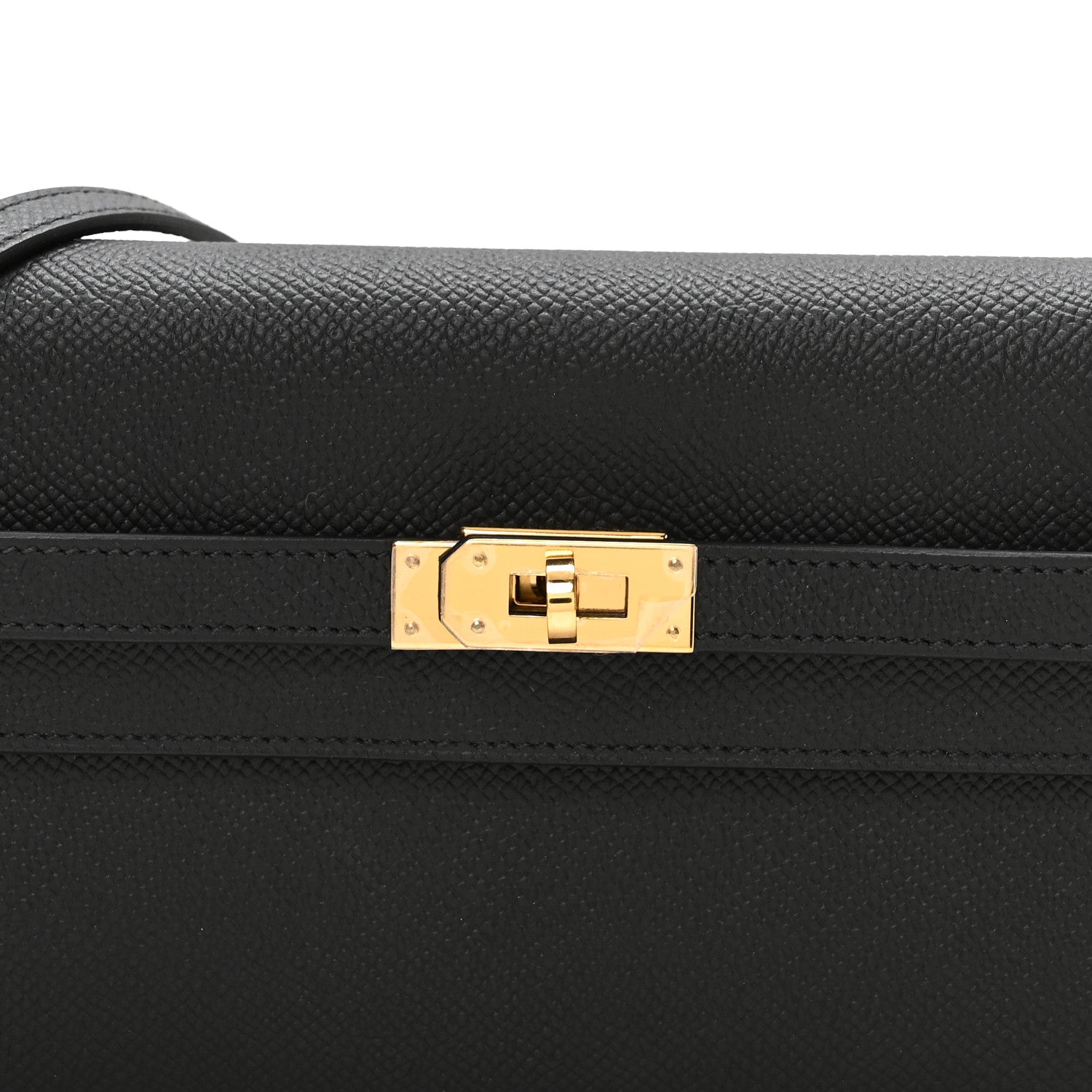 Hermes Epsom Kelly Wallet To Go Black 7 of 10