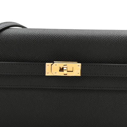 Hermes Epsom Kelly Wallet To Go Black 7 of 10