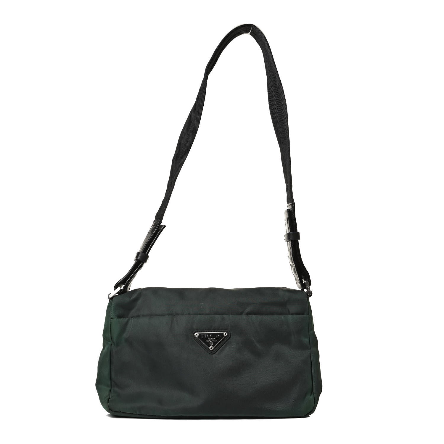 Prada Tessuto Nylon Shoulder Bag Antracite 1 of 15