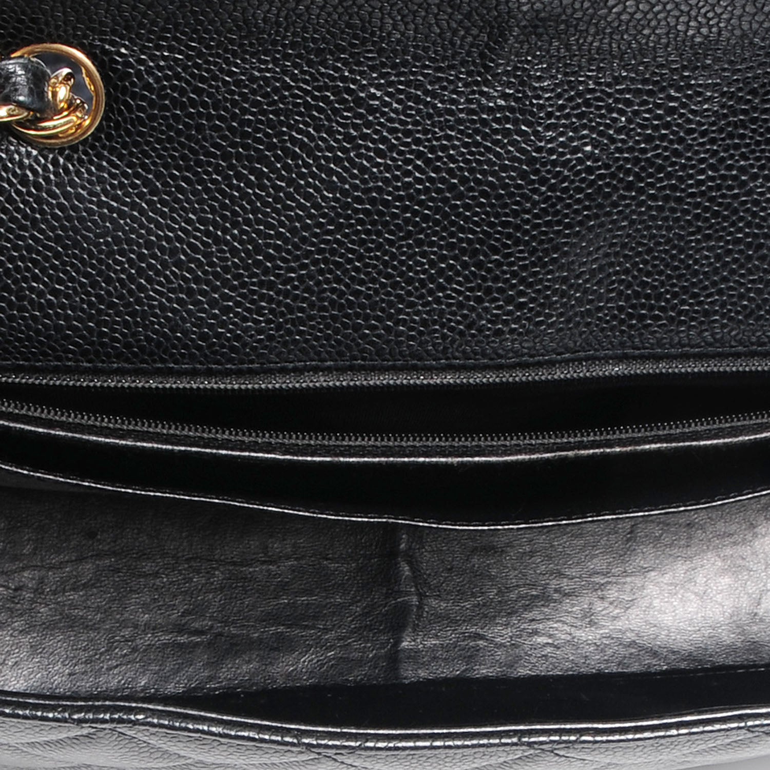 Chanel Caviar Jumbo Flap Black 6 of 9