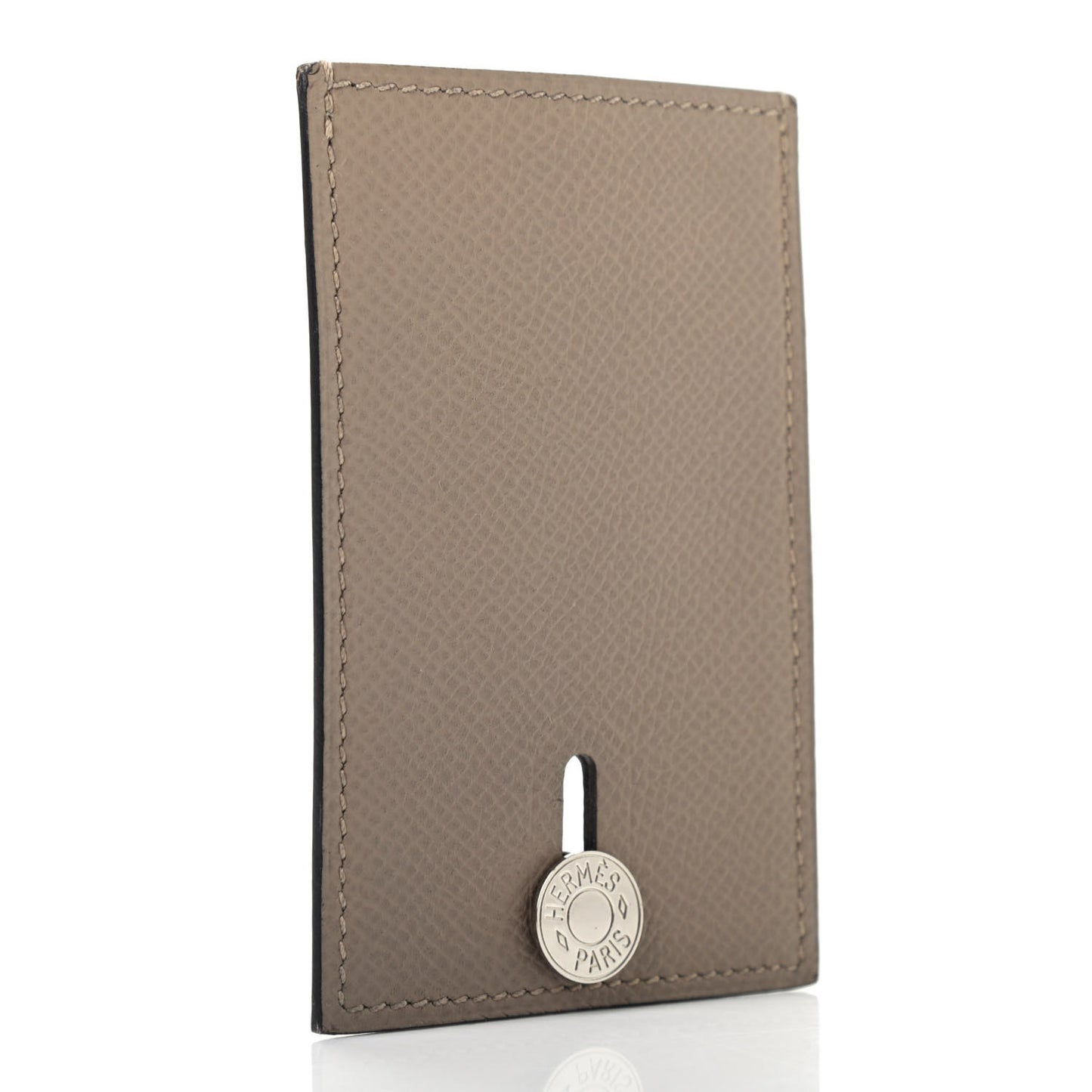 Epsom Diabolo Card Holder Case Gris Asphalt