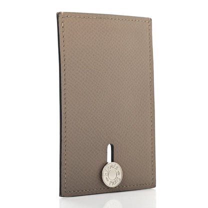 Hermes Epsom Diabolo Card Holder Case Gris Asphalt 3 of 7