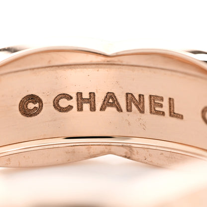 Chanel 18K Beige Gold Diamond Small Coco Crush Ring 55 7.25 5 of 9