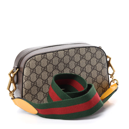 Gucci GG Supreme Monogram Web Neo Vintage Shoulder Bag Beige New Acero Crop 3 of 11