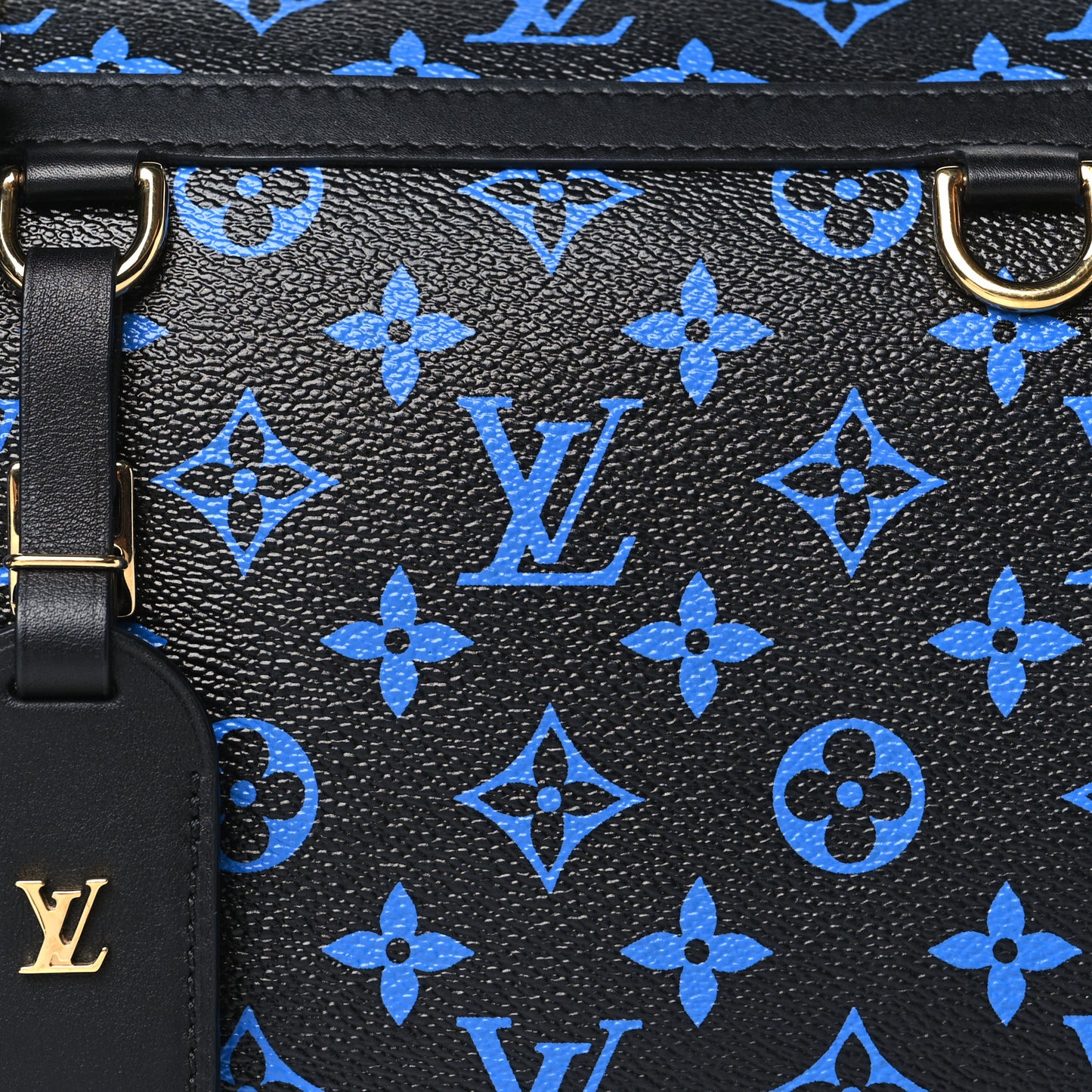 Colored Monogram Speedy Amazon PM Blue Black