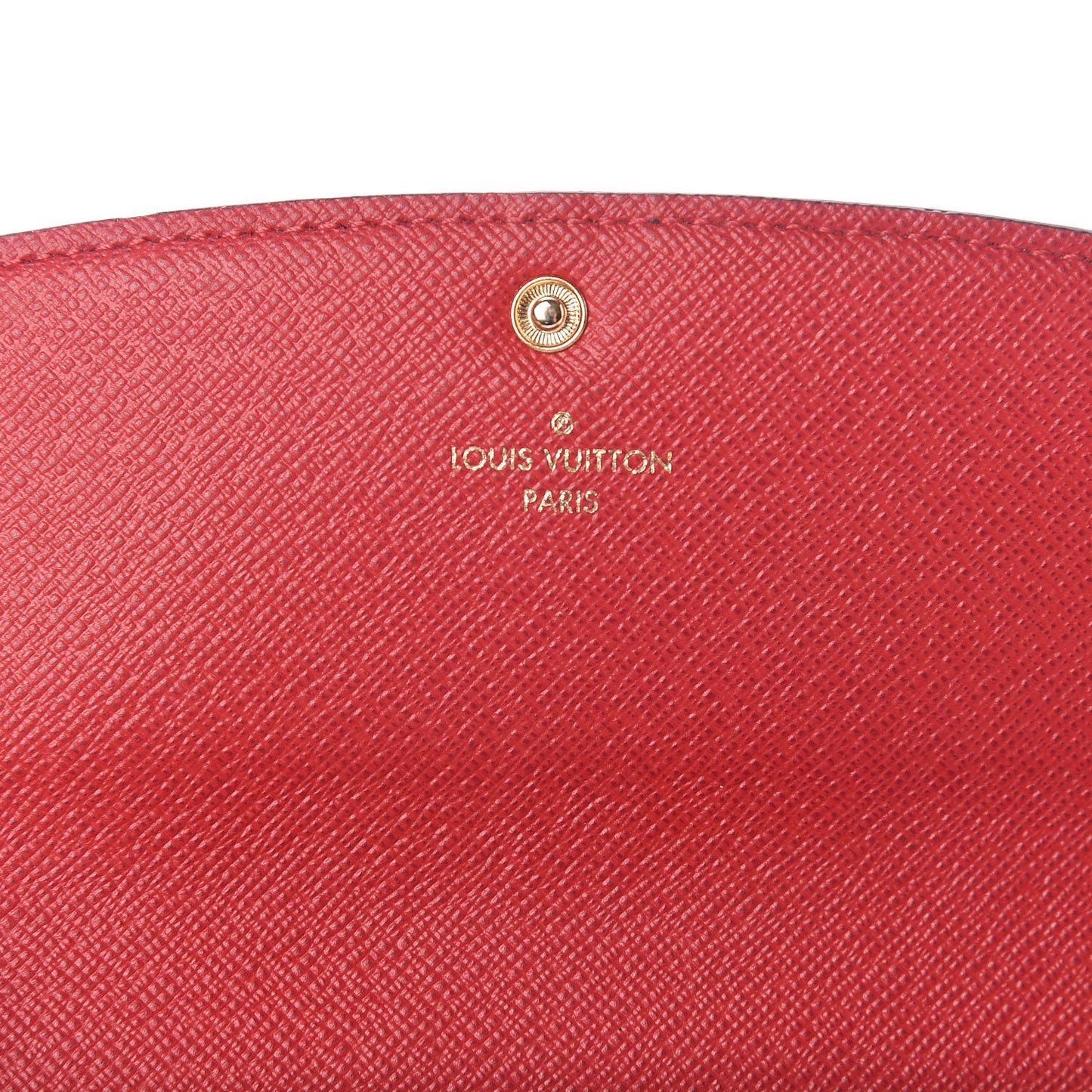 Damier Ebene Emilie Wallet Red