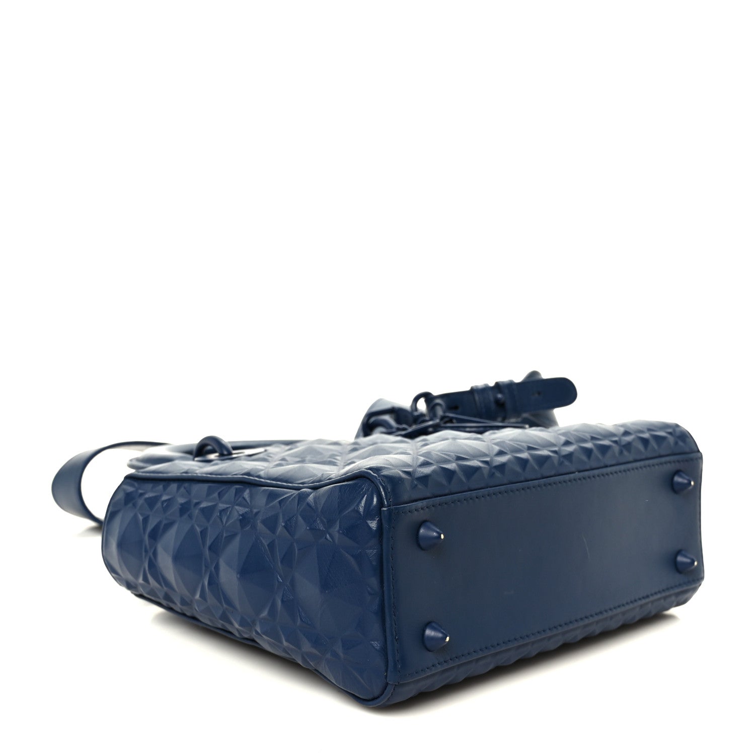 Christian Dior Calfskin Cannage Diamond Small My ABCDior Lady Dior Blue Royale 4 of 10