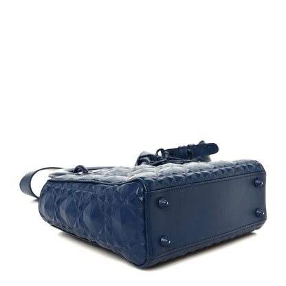 Christian Dior Calfskin Cannage Diamond Small My ABCDior Lady Dior Blue Royale 4 of 10